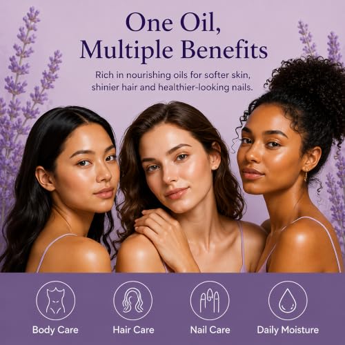 BEAUTE DE PROVENCE Lavender Multi-Use Oil for Face, Body and - Product Imagery