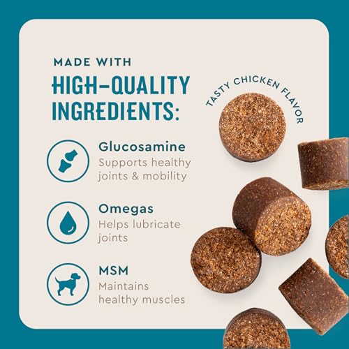 VetIQ Max Strength Hip & Joint Chews for Dogs, 90ct - Product Imagery
