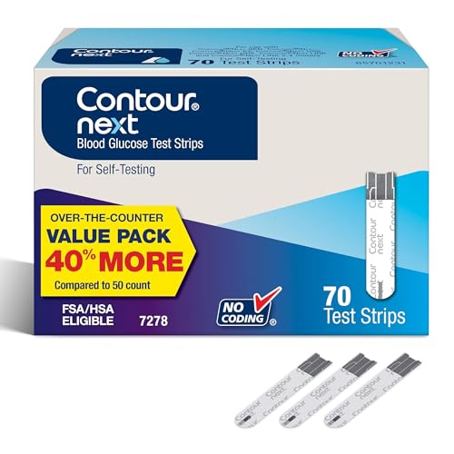 Ascensia Contour Next Blood Glucose Diabetes Test Strips, 70 - Product Imagery