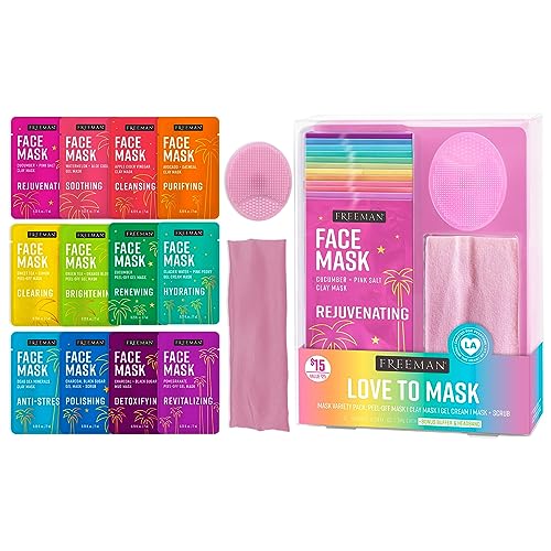 Freeman 14 Piece Love To Mask Variety Pack, Face Masks - Product Imagery