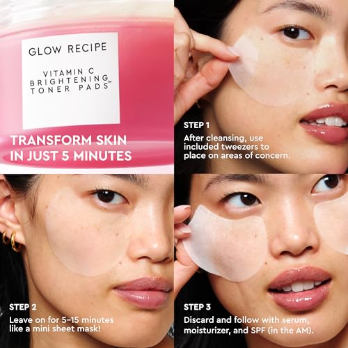 Glow Recipe Vitamin C Brightening Toner Pads - Korean Vitamin C - Product Imagery