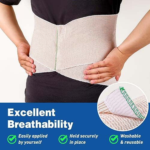 AZEN Premium 5 Pack Elastic Bandage Wrap 6 Inch, Compression - Product Imagery
