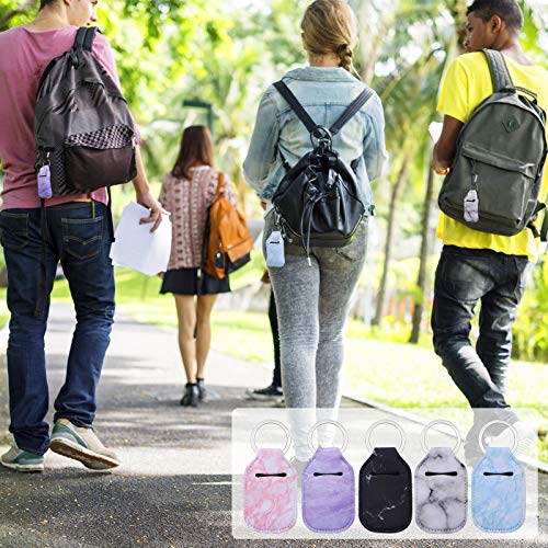 Hand Sanitizer Holder Keychian,5 Pack Empty Travel Size Bottle - Product Imagery