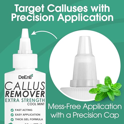 DeEnti Foot Callus Remover Gel, Dead Skin Remover for Feet, 8oz - Product Imagery