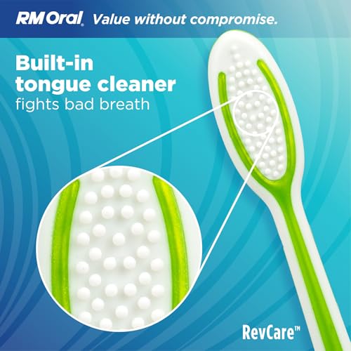 RM Oral RevCare Toothbrushes, Medium - 4 Count - Product Imagery