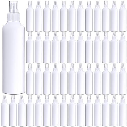 Eccliy 64 Pcs 8 oz Spray Bottles Fine Mist Empty Refillable, Snowy – Snowy, Plastic