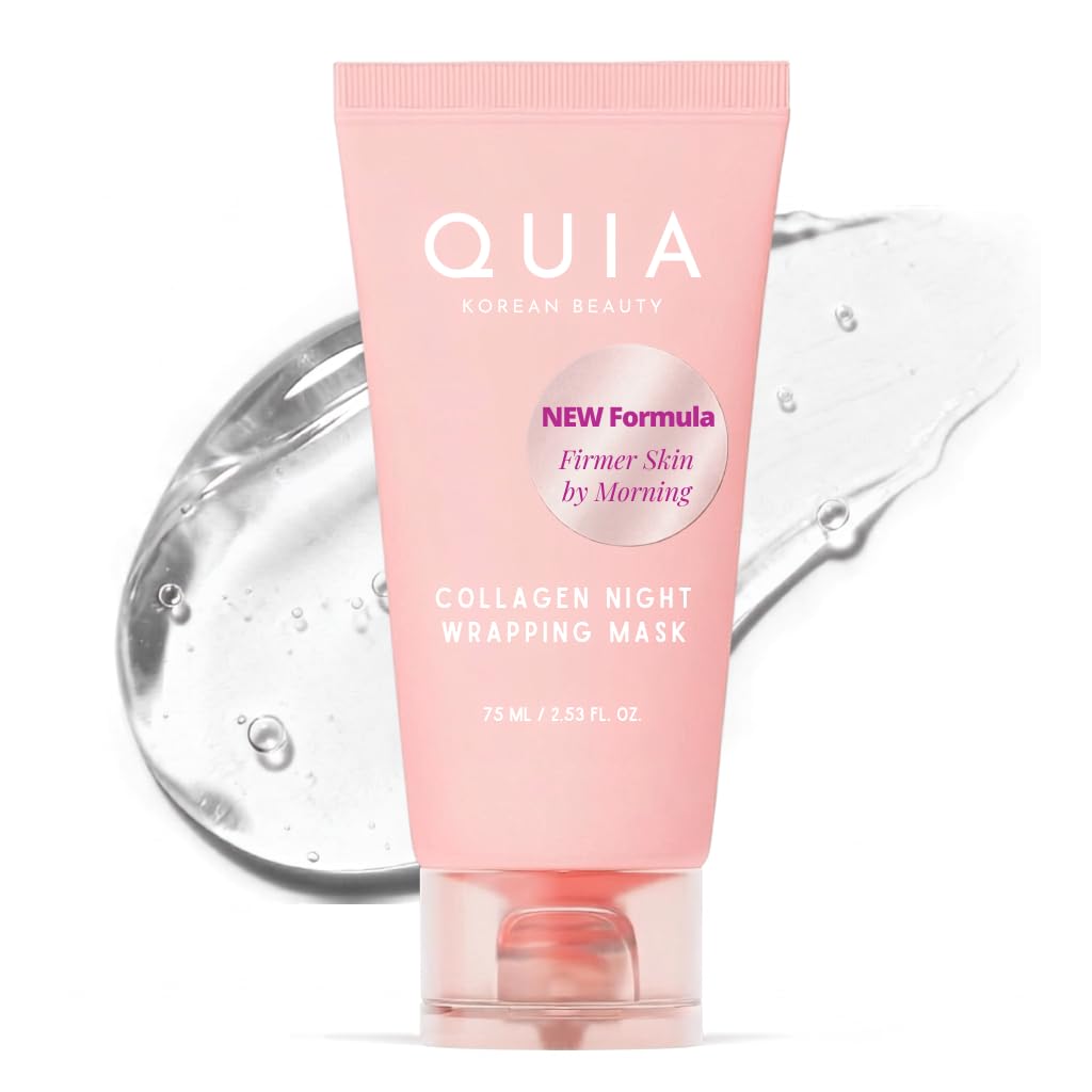 QUIA Collagen Overnight Wrapping Mask - Wake Up to Plumper, - Product Imagery