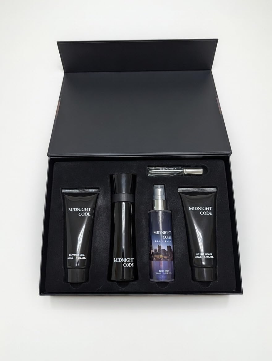Midnight Code Men s Grooming Gift Set Shower Gel Deodorant - Premium Selection Official Imagery - 4