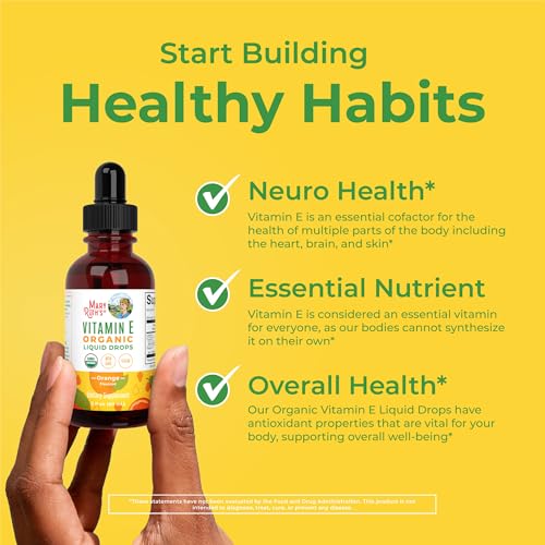 MaryRuth Organics USDA Vitamin E Liquid Drops 2 Month Supply | - Product Imagery