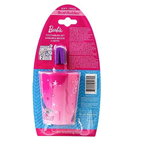 Licensed Branded B4RBIE 3 Pieces Toothbrush Set for Girls - Product Imagery