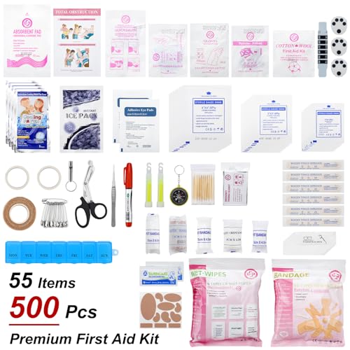 Gevoke Professional 500 Piece Emergency First Aid Kit for Home, - Product Imagery