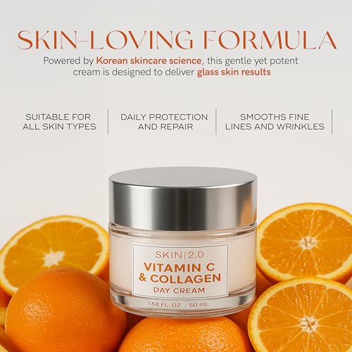 Skin 2.0 Vitamin C & Collagen Face Moisturizer - Dermatologist - Product Imagery