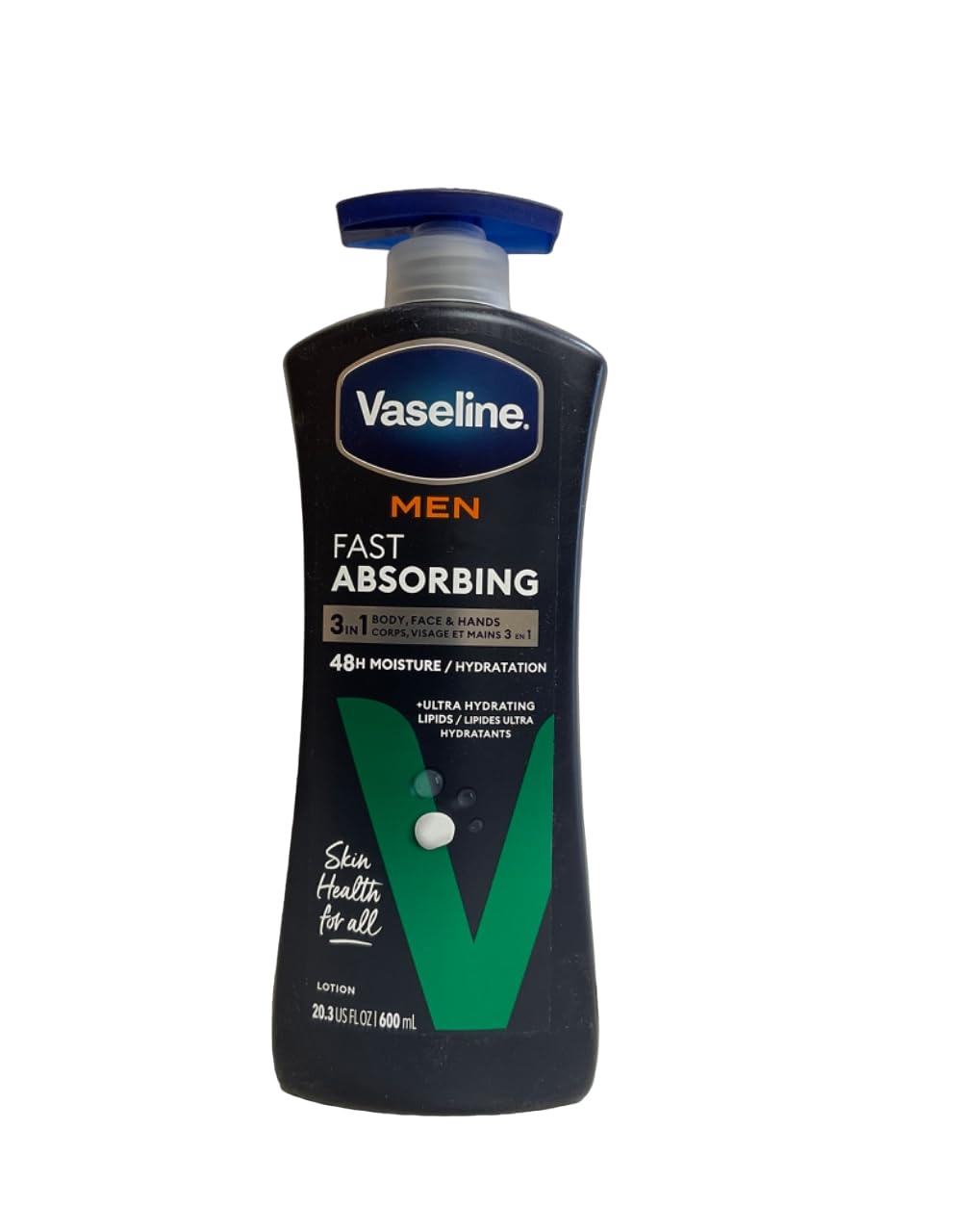 Vaseline Men Body & Face Lotion, Fast Absorbing 20.3 oz (Pack of 10) – product photo (Lotions)