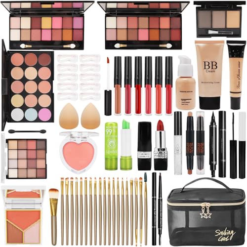 NXPPYY Makeup Kit for Teens & Girls, Makeup Gift Set for Beginners Teenager – 56 in 1 Makeup Kit