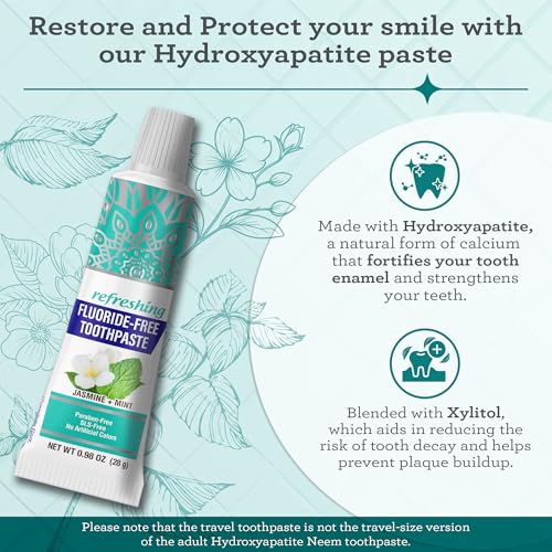 GuruNanda Folding Travel Toothbrush with Hydroxyapatite - Product Imagery