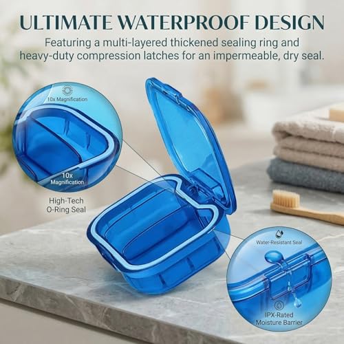 3 Pack 3 Compartment Small Pill Box, Portable Pill Case for - Product Imagery