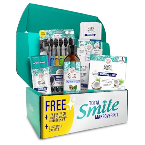 GuruNanda Total Smile Makeover Oral Care Kit Teeth Whitening - GuruNanda Official Imagery - 1