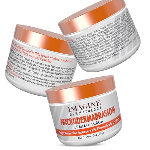 Microdermabrasion Facial Creamy Gel Scrub & Face Exfoliator 3 oz - Product Imagery