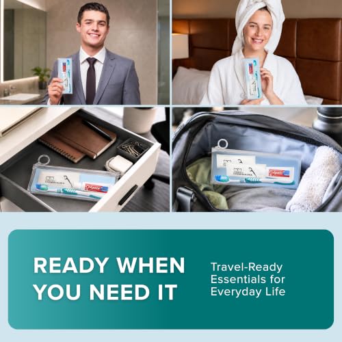 Oral Care Kit with Toothbrush Toothpaste & Floss Picks, Travel - Product Imagery