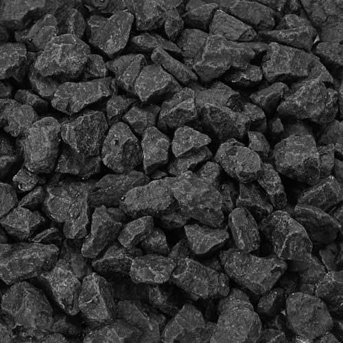 NUPICK 10 Pound Black Gravel for Fish Tank, 0.5-0.7" Black Aquarium Gravel – This gravel shows a gray color when dry