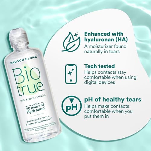 Biotrue Multi-Purpose Contact Lens Solution with Case, 10 Fl oz - Product Imagery