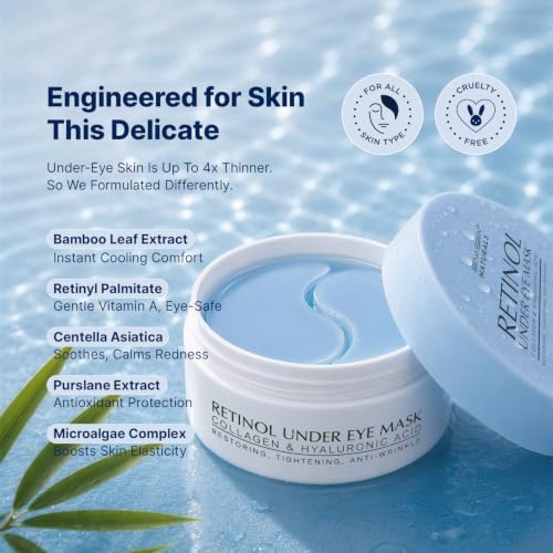 Enaskin Naturals Under Eye Patches for Puffy Eyes & Dark Circles - Product Imagery