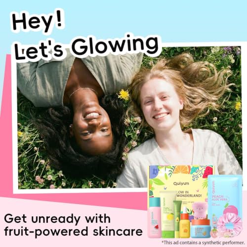 QUIYUM Fruit Skincare Gift Set - 10-in-1 Glow Routine + Cute - Product Imagery