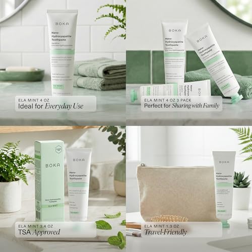 Boka Toothpaste - Fluoride Free Toothpaste, Nano Hydroxyapatite - Product Imagery