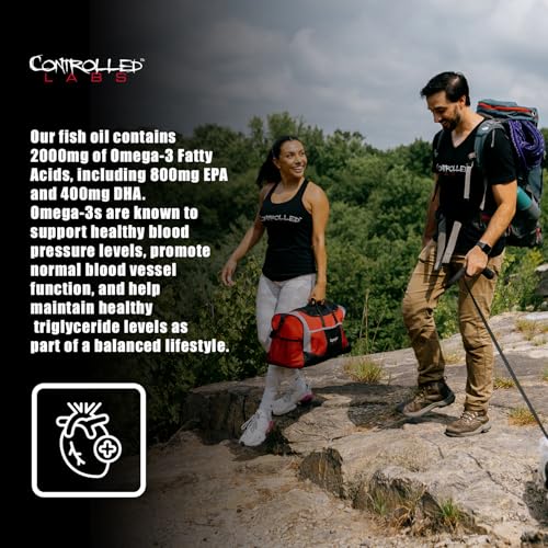 Controlled Labs Orange Oximega Fish Oil Supplement, EPA & DHA, - Product Imagery