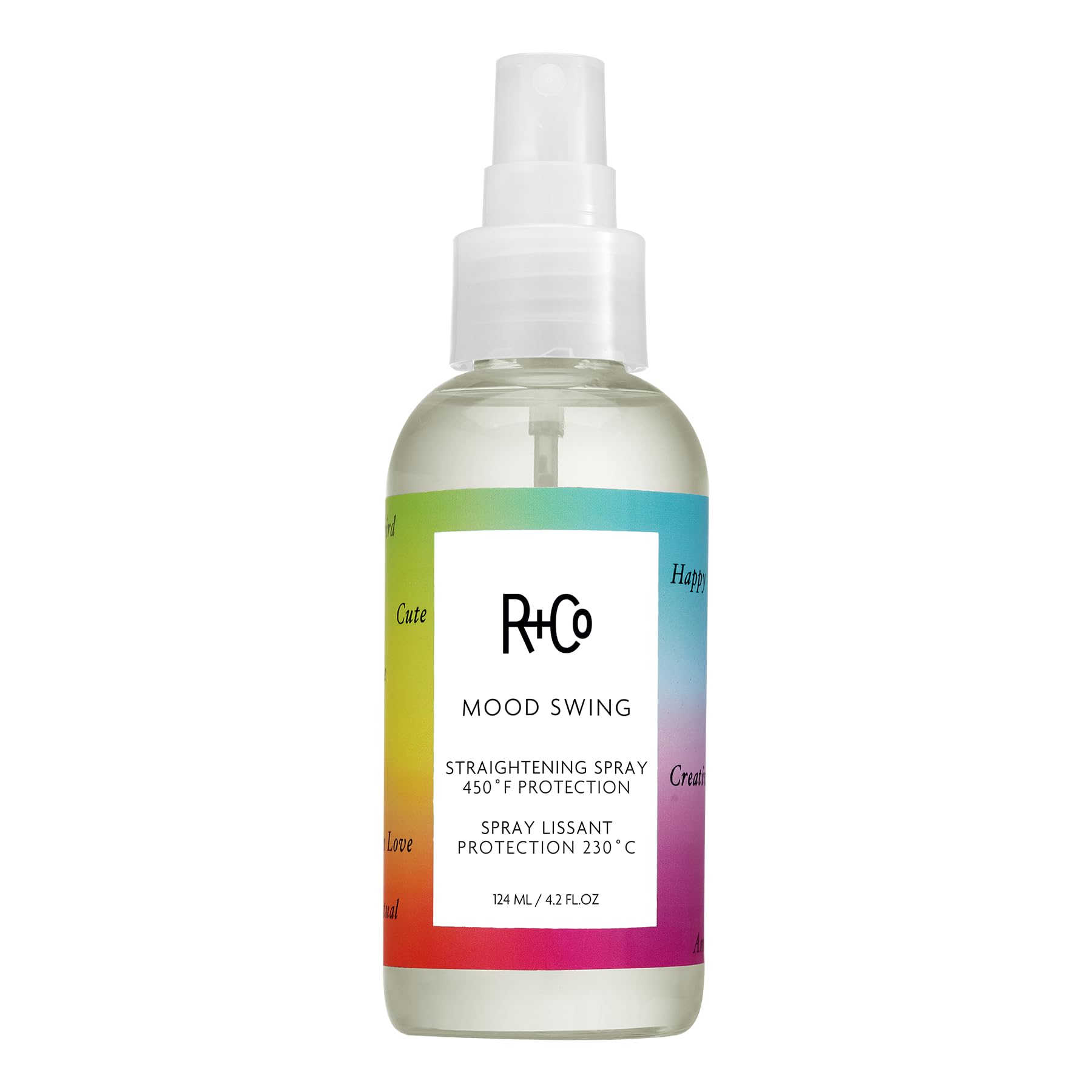 R+Co MOOD SWING Straightening Spray 450 ° F Protection, 4.2 Oz