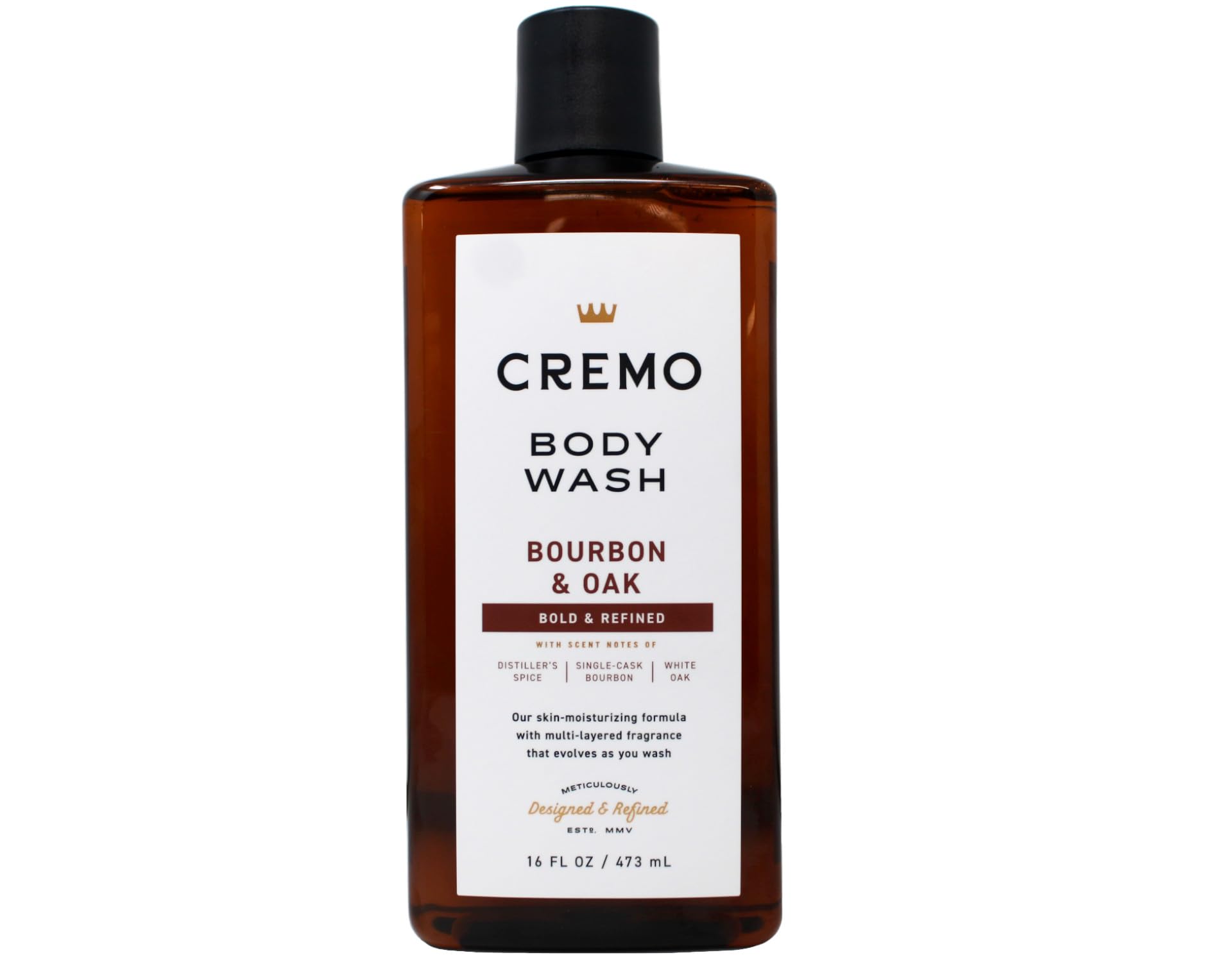 Cremo Body Wash, Bourbon & Oak, 16 Ounce (Pack of 3)