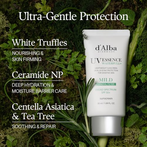 d'alba Piedmont Italian White Truffle Waterfull Mild Sunscreen, - Product Imagery