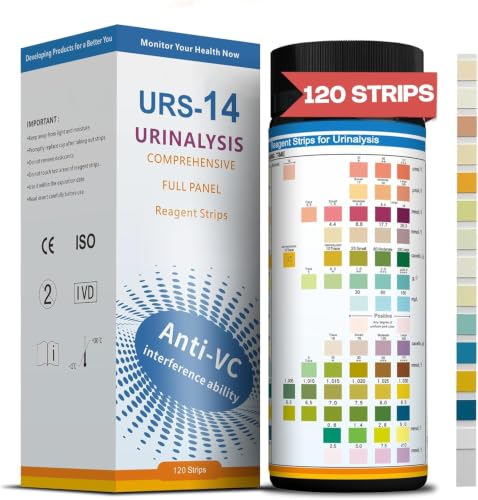 14 URS Test Strips – Easy Home Urinalysis Strips for Routine - Product Imagery