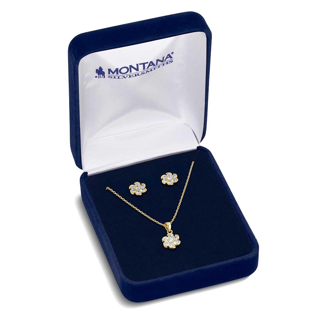 Montana Silversmiths Western Lifestyle Crystal Jewelry Set – packaging and label