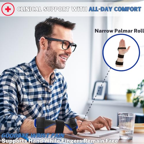 Wrist Brace for Carpal Tunnel Relief, Arthritis, Tendonitis, & - Product Imagery