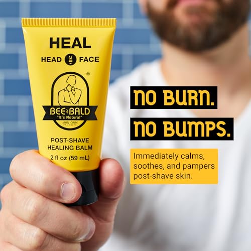 Bee Bald HEAL Aftershave for Men, Calm & Soothes, After Shave - Product Imagery