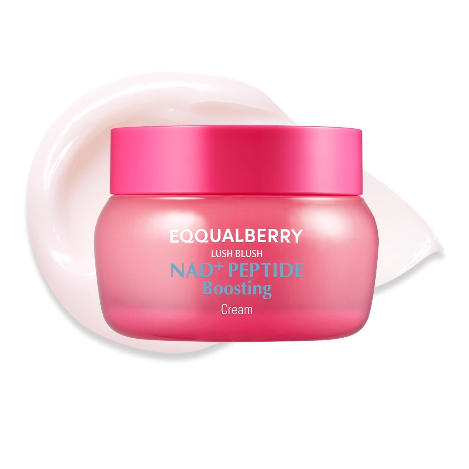 EQQUALBERRY NAD+ Peptide Boosting Cream – NAD+ 5% & 13 Peptides - Product Imagery