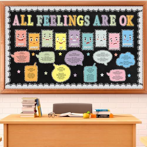 Engrowtic 59 Pcs School Counselor Mental Health Bulletin Board - Product Imagery