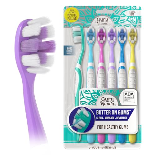 GuruNanda Butter On Gums Toothbrush, ADA Accepted Manual - Product Imagery