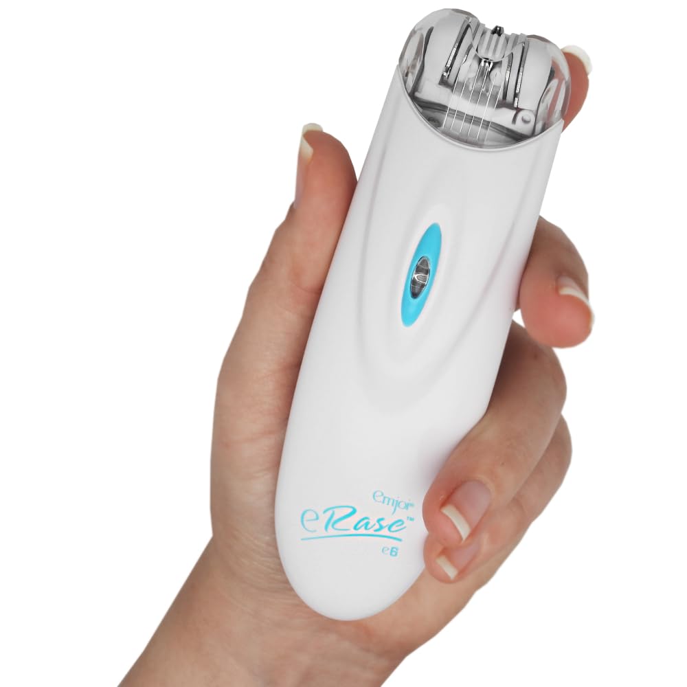Facial Hair Remover Epilator by Emjoi - Delicate for Face, Bikini, Armpits, Legs – packaging and label