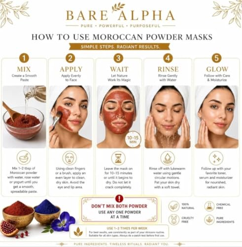 Moroccan Bliss Nila Powder and Red Tebrima Aker Fassi Powder Set - Product Imagery
