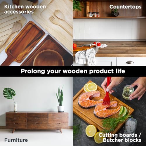 WoodForChef Cutting Board Food Grade Mineral Oil (16 oz) - - Product Imagery