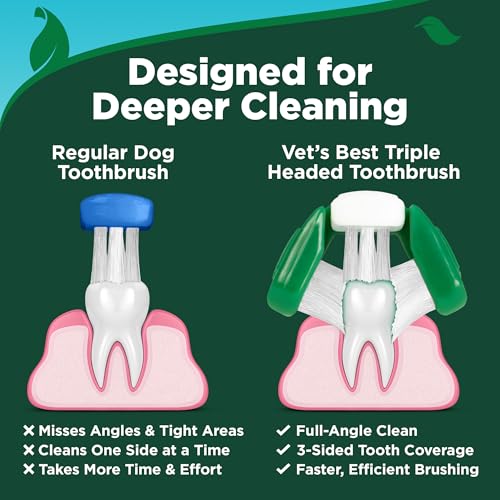 Vet's Best Dog Toothpaste & Toothbrush Dental Care Kit, With - Product Imagery