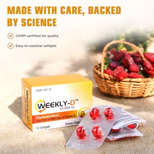 Nivagen Weekly-D Vitamin D3 50,000 IU (Cholecalciferol) | - Product Imagery