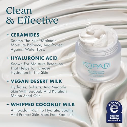 Kopari Moisture Whipped Ceramide Cream | Hydrate and Restore | - Product Imagery