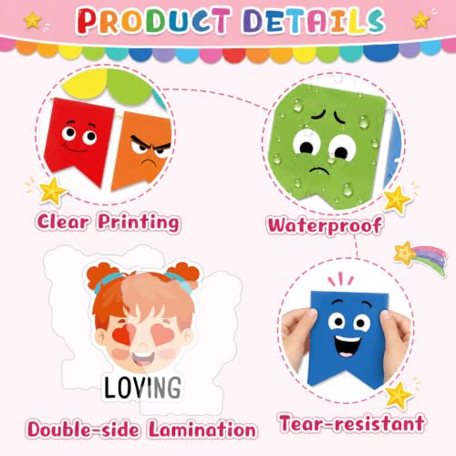 Feeling Emotion Bulletin Board Mental Health Back to School - Product Imagery