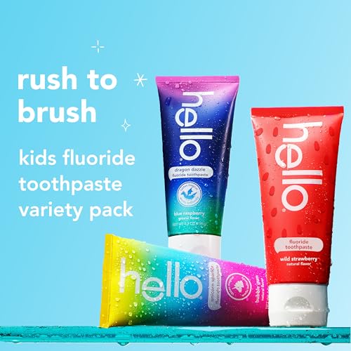 hello Kids Fluoride Toothpaste Variety Pack, 3 Pack, 4.2 oz - Product Imagery
