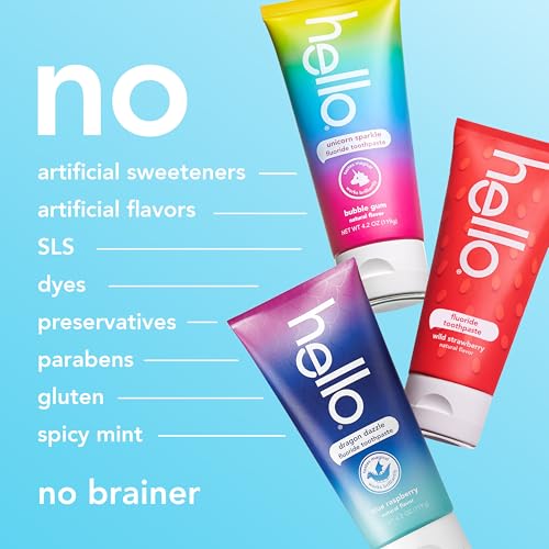 hello Kids Fluoride Toothpaste Variety Pack, 3 Pack, 4.2 oz - Product Imagery
