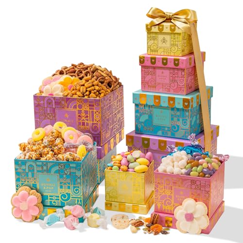 Gift Tower Summer Candy Snack Gift Box Assortment with - BONNIE AND POP Official Imagery - 1