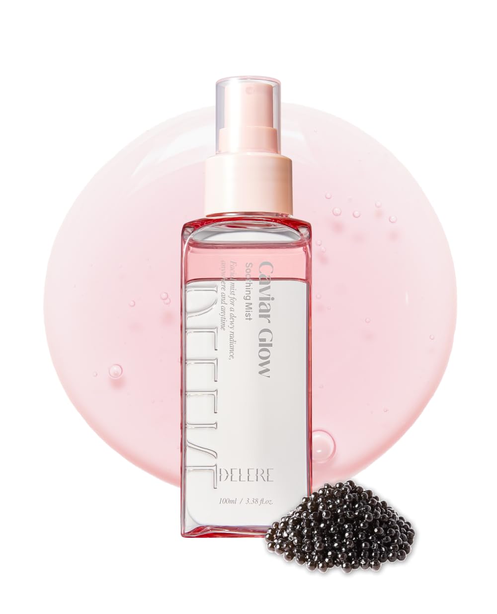 Delere Caviar Glow Soothing Mist, Korean Glass Skin Spray Serum, Setting Spray – product photo (Face Mists)